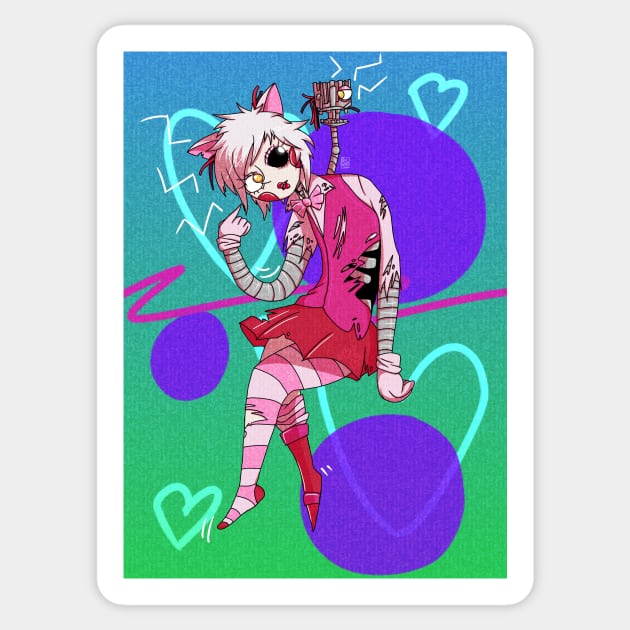 The Mangle Gijinka Sticker by spaceagebarbie